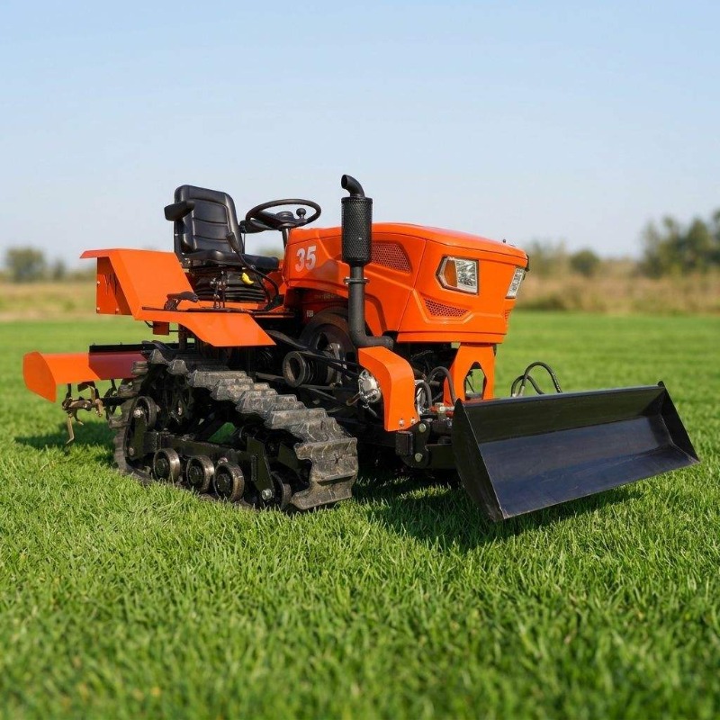 Crawler 4WD Rotary Tiller 35HP - Farming Agriculture Equipment 评论和价格