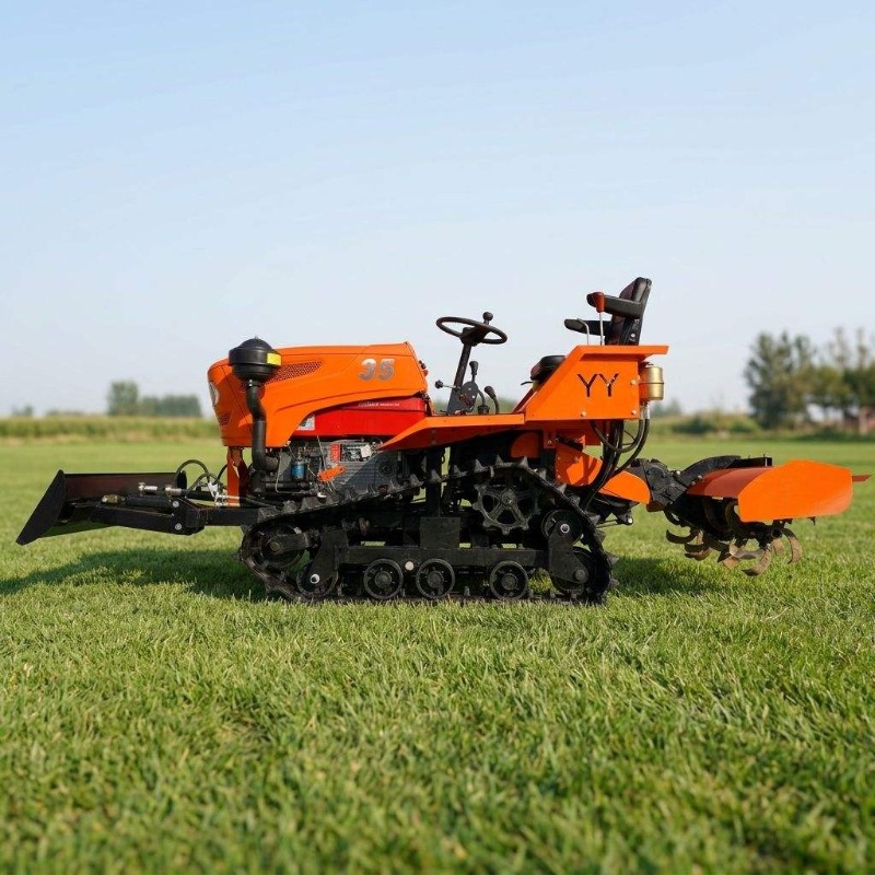 Crawler 4WD Rotary Tiller 35HP - Farming Agriculture Equipment 评论和价格